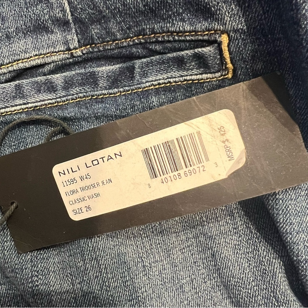 NWT Nili Lotan Flora Trouser Jeans - Picture 9 of 9